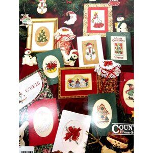 Christmas Wishes Cross-Stitch Pattern Book By Country Cross-Stitch